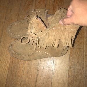 Uggs Girls moccasin boots size 2